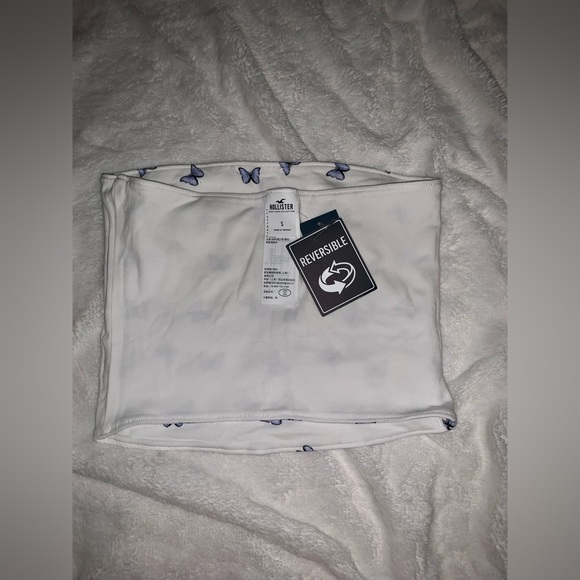 (2 Items)Hollister Reversible Tube Top & Hollister Smocked Ruffle Crop Tube Top - Picture 4 of 7